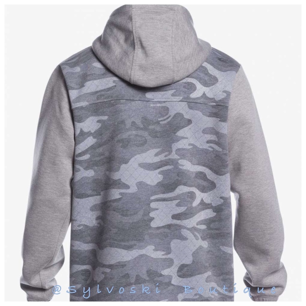 🔥 QUIKSILVER SHREDDER SNOW TECH PULLOVER HOOD TRUE BLACK GPS POINT NWT - Picture 3 of 7